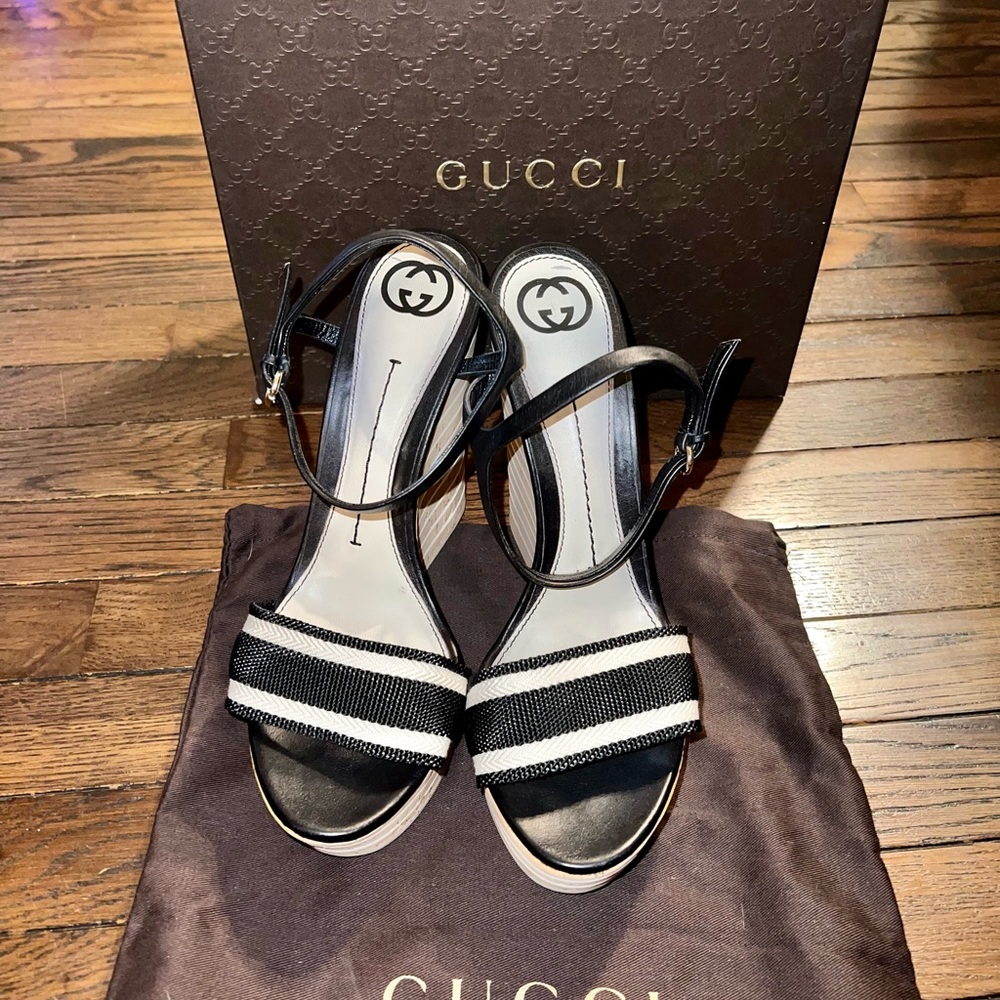 Gucci Nastro Elba Wedge